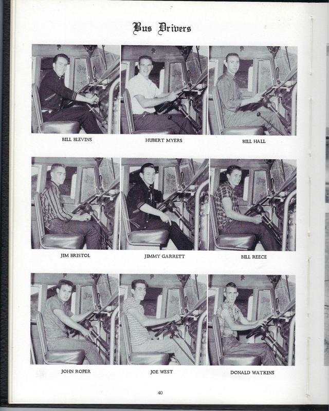 AHS Bus Drivers 1959-1960