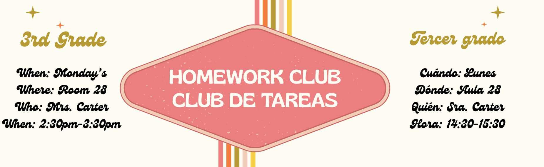 3rd grade- homework club