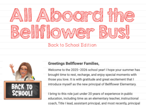 This is the front of the newsletter.