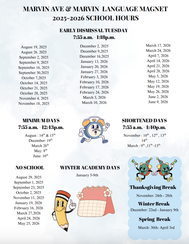 school calendar