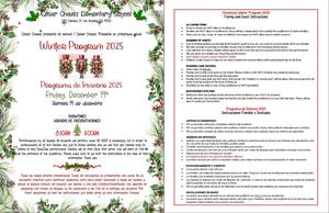 xmas invitaation and instructions