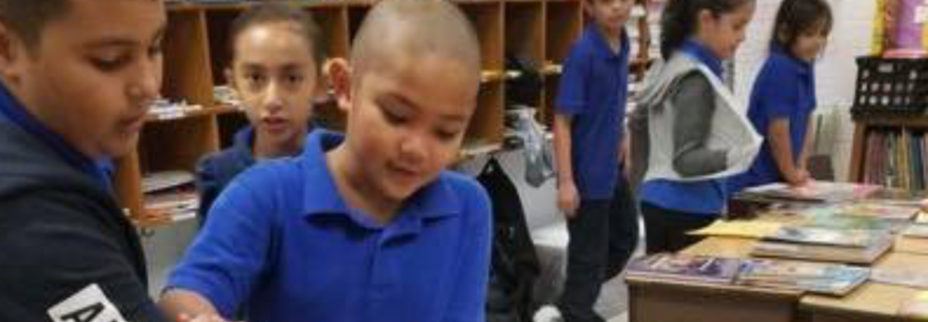 kids at the bookstore in mustangville