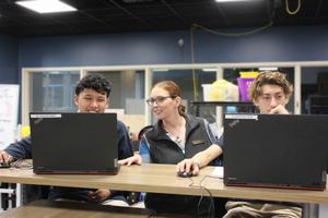 students and teacher