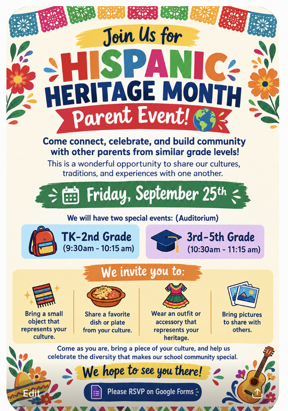 Hispanic Heritage Month Parent Event Featured Photo