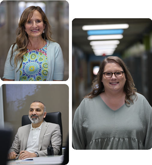 A collage of three HSA Teachers.