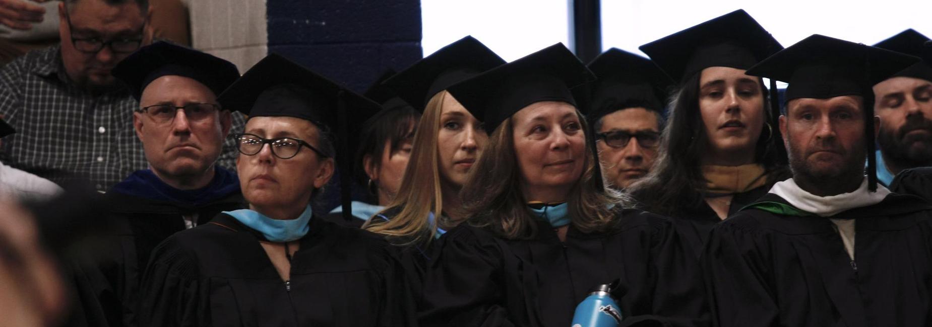 staff at graduation