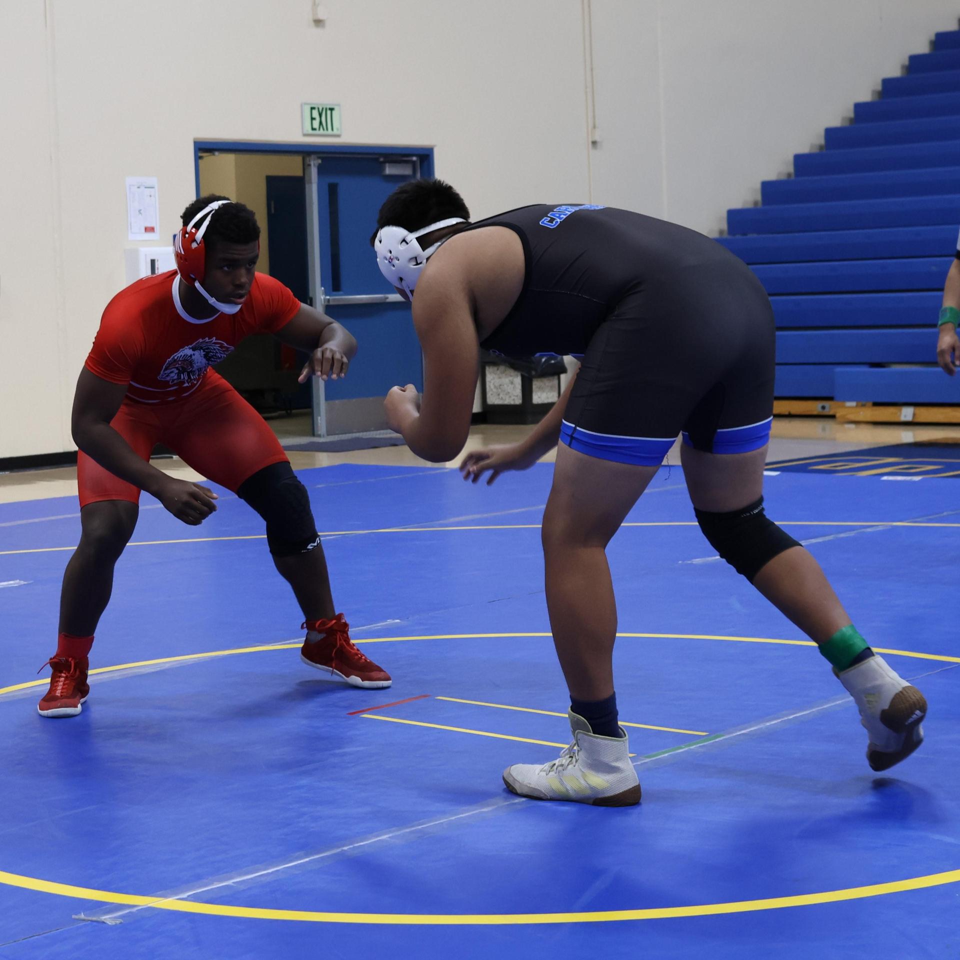 wrestlers in action at parlier