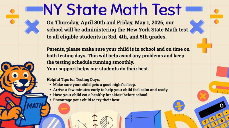 math state test flyer