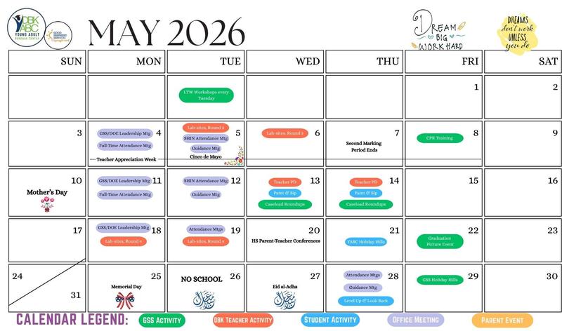 May 2026 Calendar