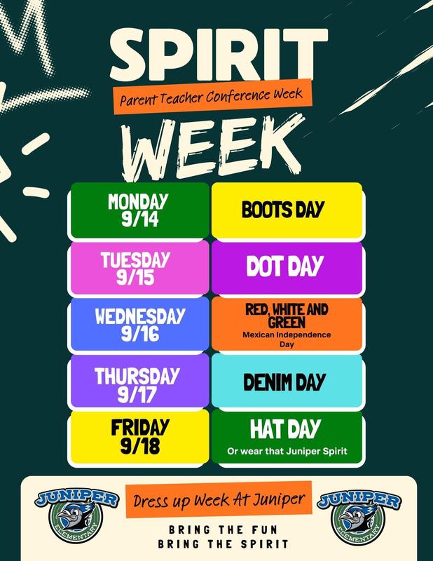 spirit week flyer