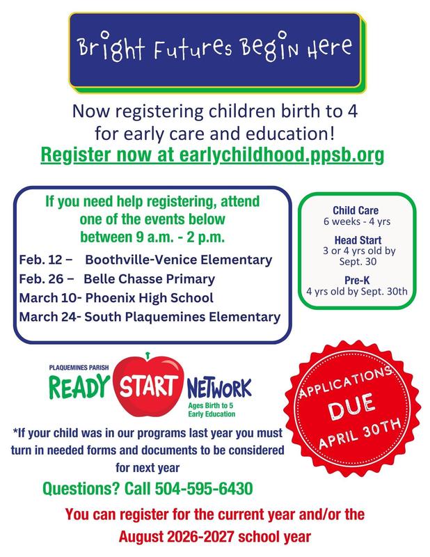 2026-2027 Application opens February 2nd! Look for a registration event near you. Featured Photo