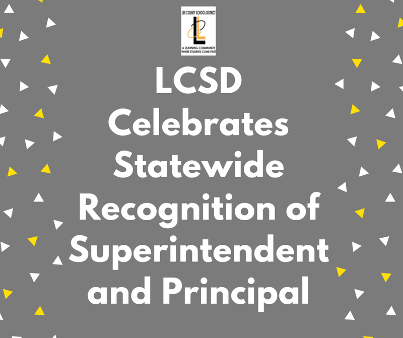 LCSD Celebrates Statewide Recognition of Superintendent and Principal