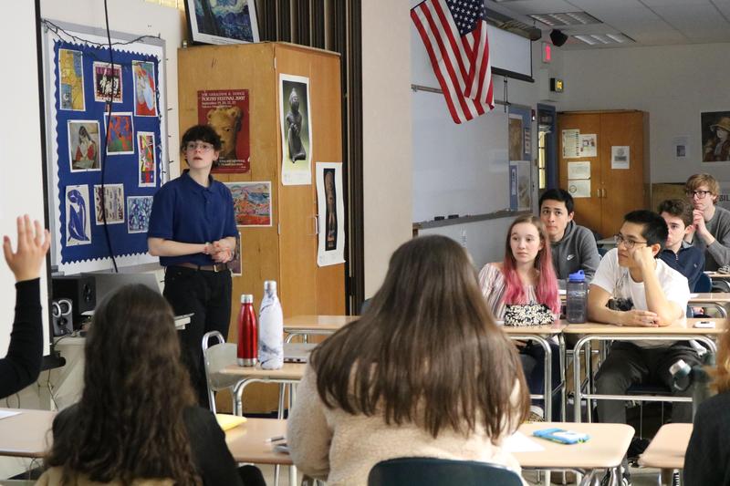 In this Socratic seminar-style course at Westfield High School, seniors are asked what it means to be a “Global Citizen” and encouraged to ask questions and use logic and reasoning to gain a more accurate meaning of the social constructs that shape society.