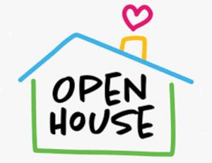 House shape saying Open House