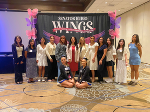 DRHA student, Roberta Perlman at the Wings event - image for web