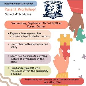Parent Workshop 9.16 ATTENDANCE
