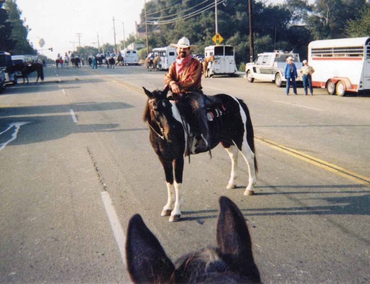 Rocky and Bill after riding in a parade