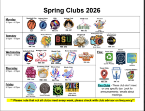 club calendar