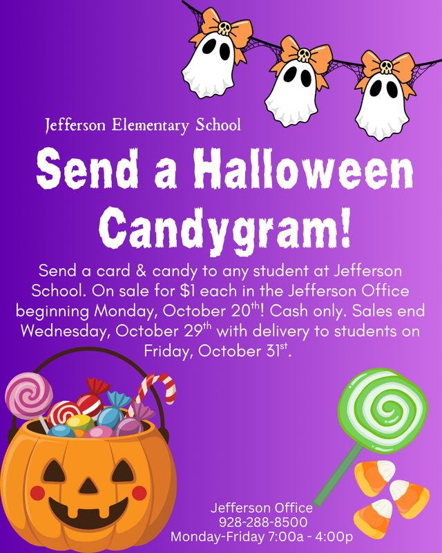 Fall Candygrams 10/20 - 10/29