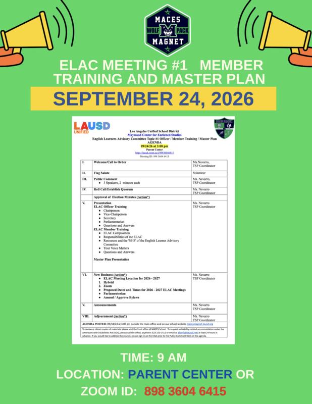 ELACMeetingNumberOne