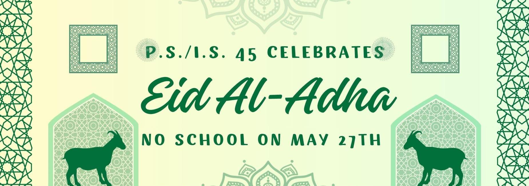 Eid Al-Adha on May 27
