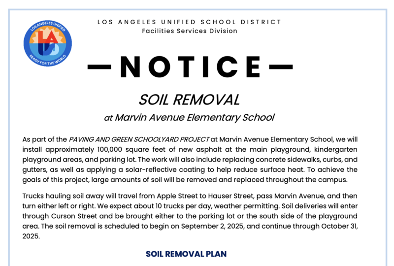 soil remover notice