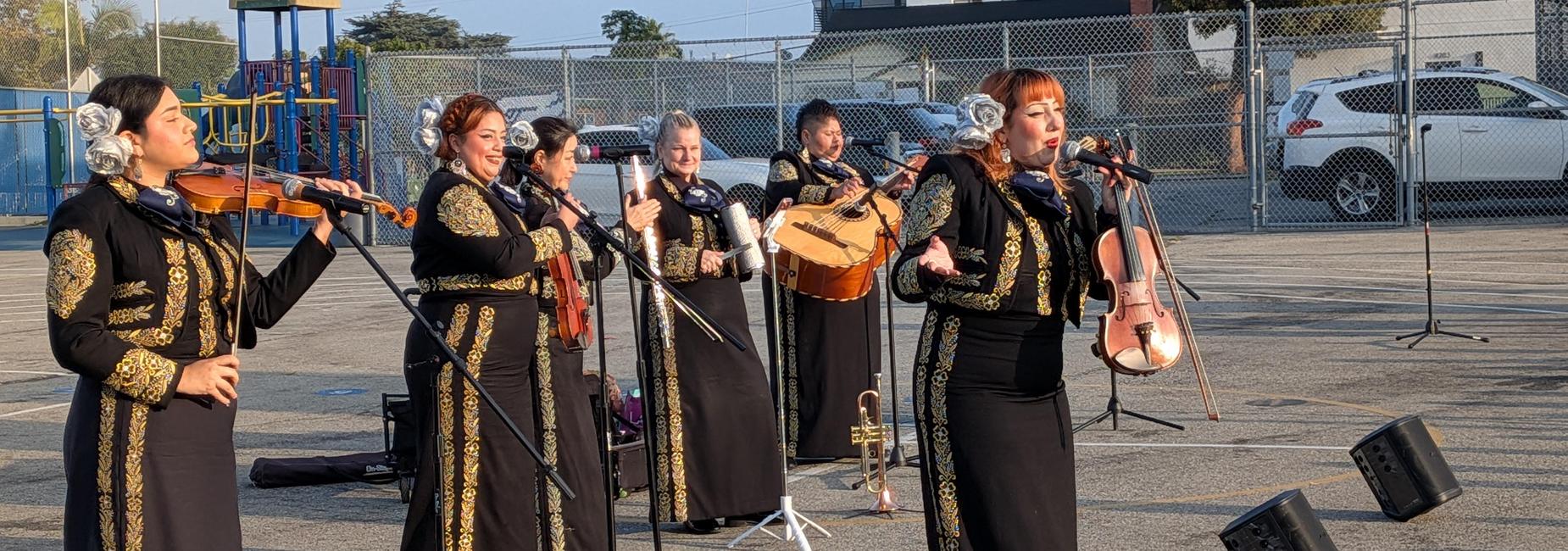 Female mariachi band.