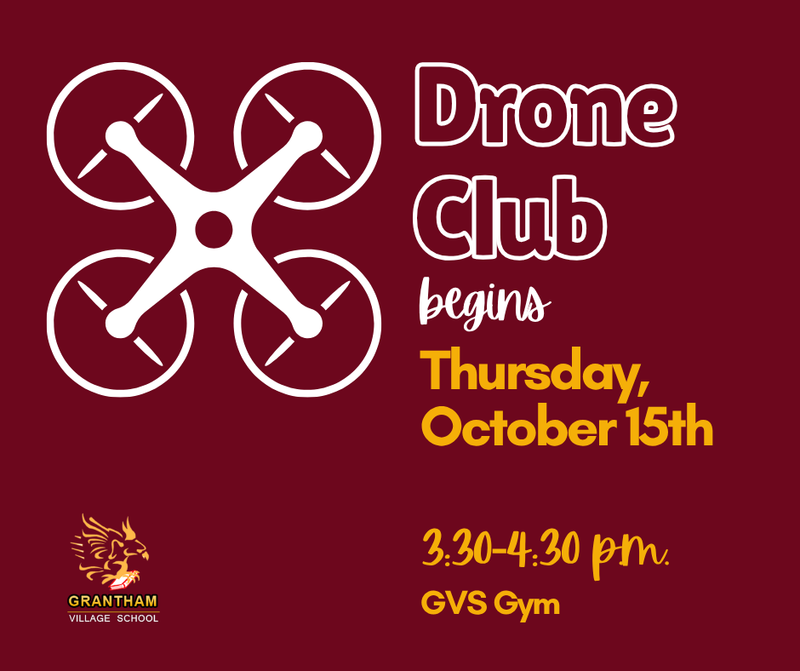GVS Drone Club starts October 15th