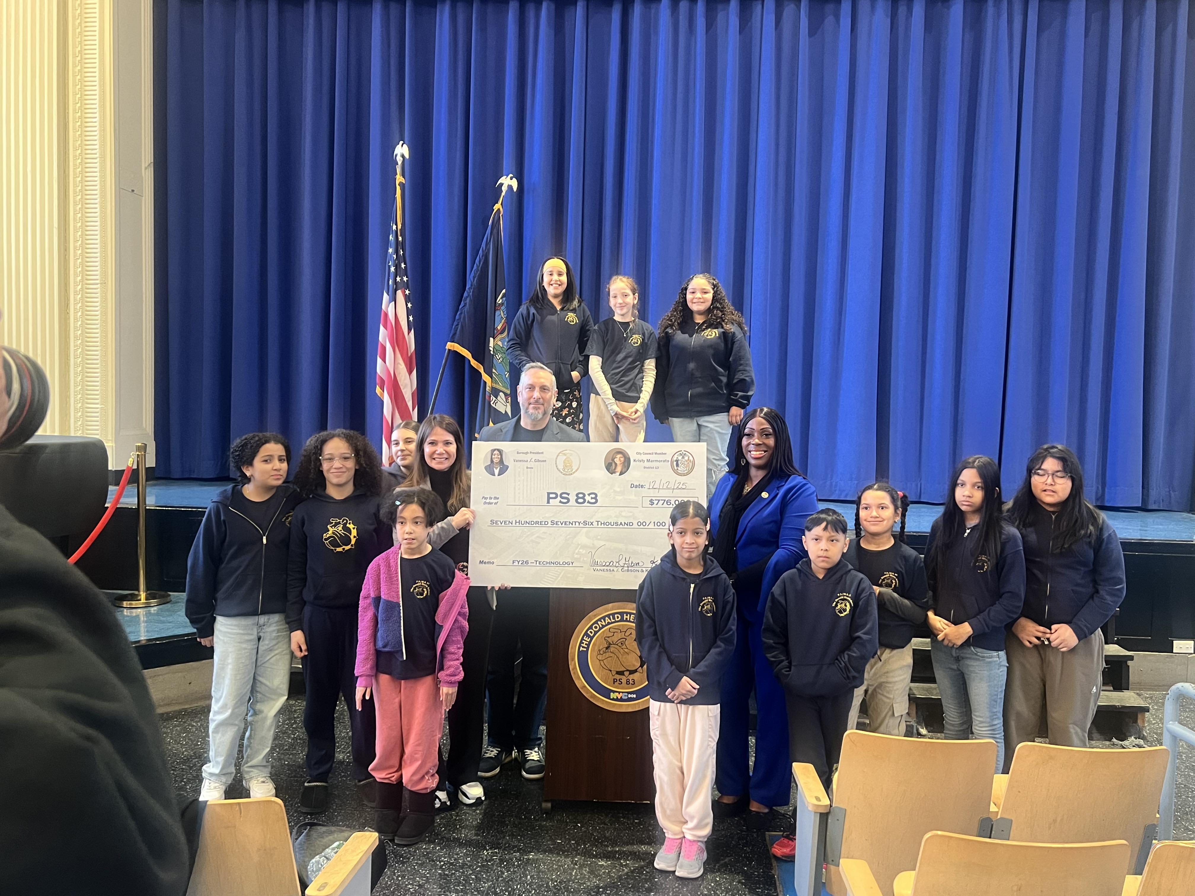 Kids receiving reward