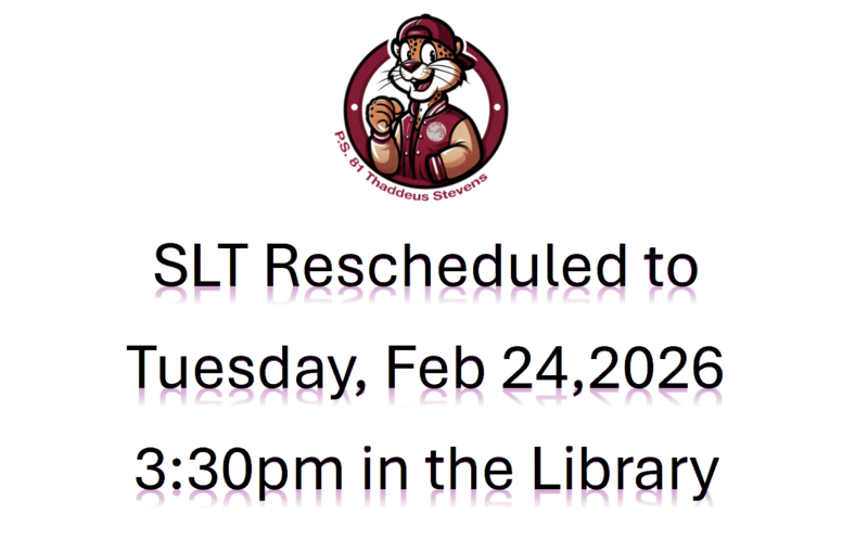 SLT rescheduled post. 2/24/26 new date