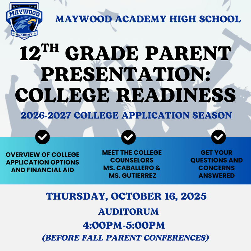 12th Grade Parent Presentation: College Readiness