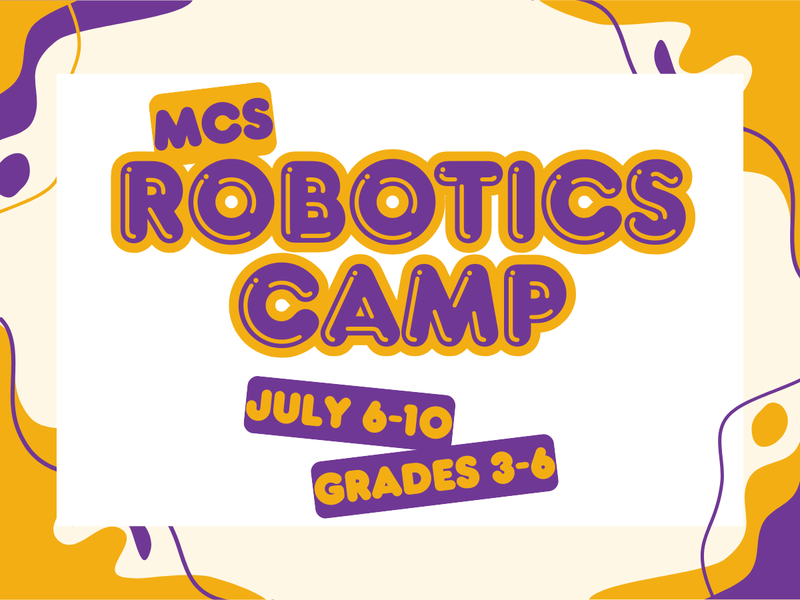 promo graphic - MCS Robotics Camp 2026