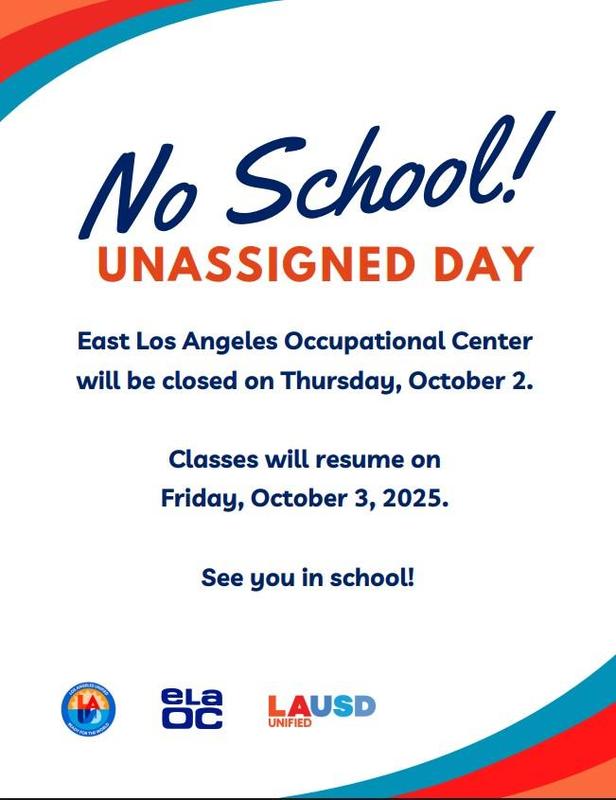 Unassigned Day Oct. 2, 2025 No class