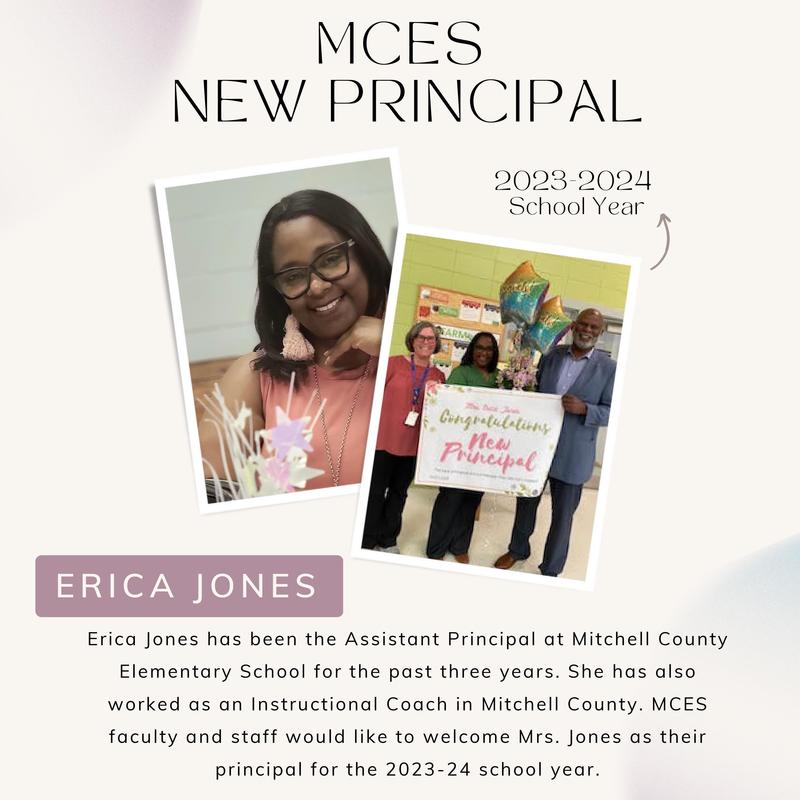 MCES New Principal Mitchell County Elementary School MCES New Principal Mitchell County Elementary School