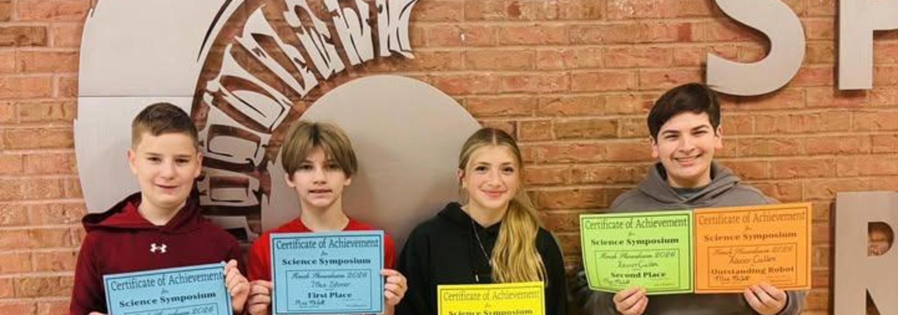 Science enrichment students from WEN and WHMS