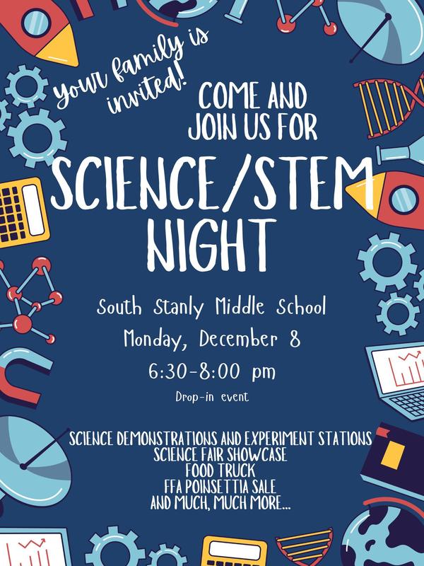 Join us for Science/STEM Night!!