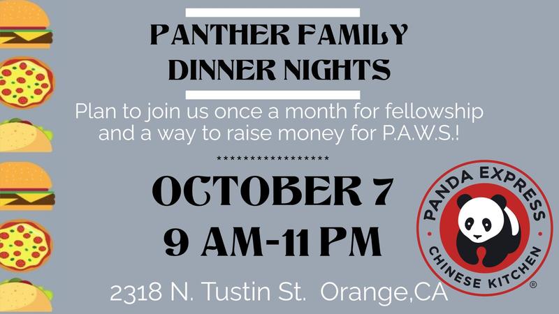 Panda Express Fundraiser