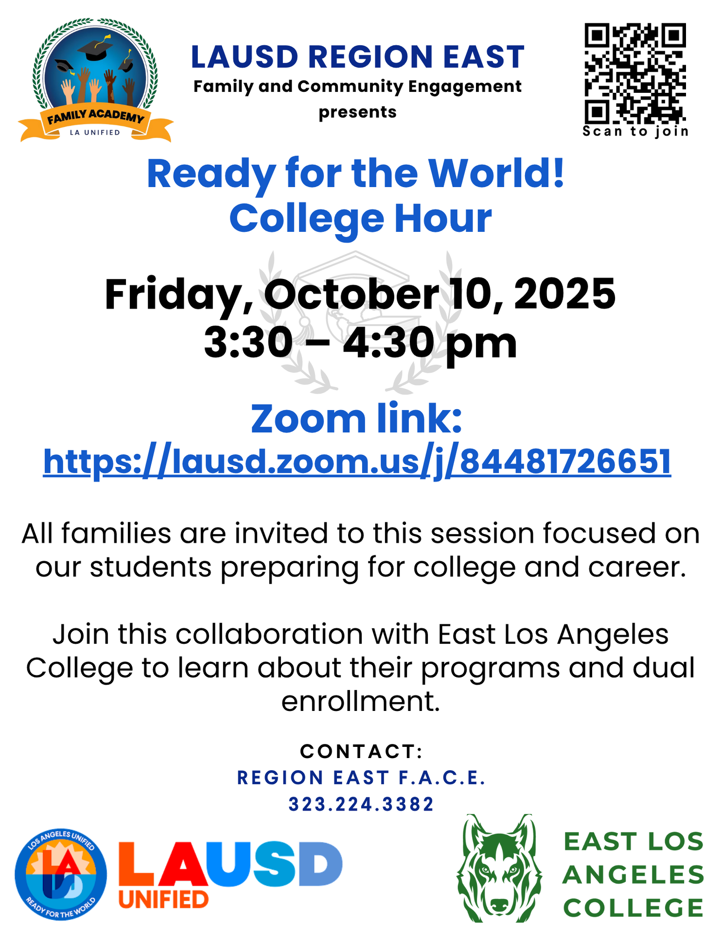 Ready fro the world! College Hour Flyer