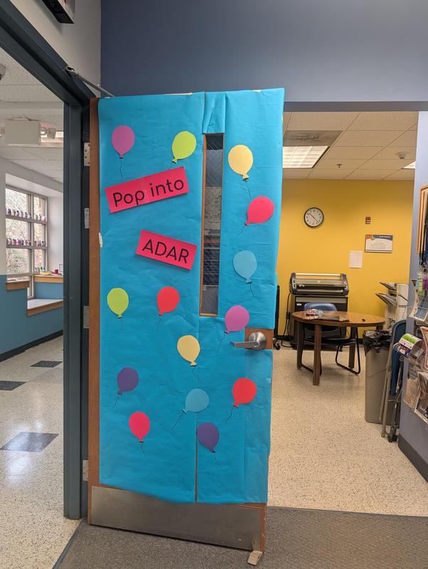 Doors Decorated for Adar