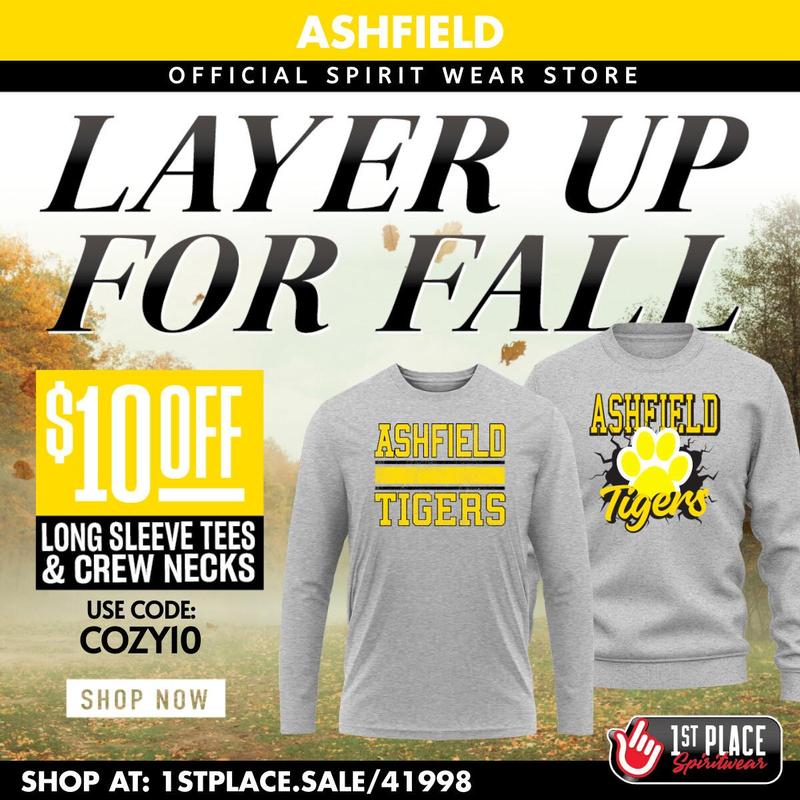 Image of Ashfield Middle School Shirts for sale