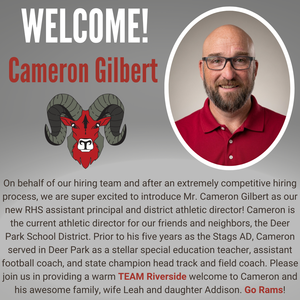 Cameron Gilbert as New AP/AD