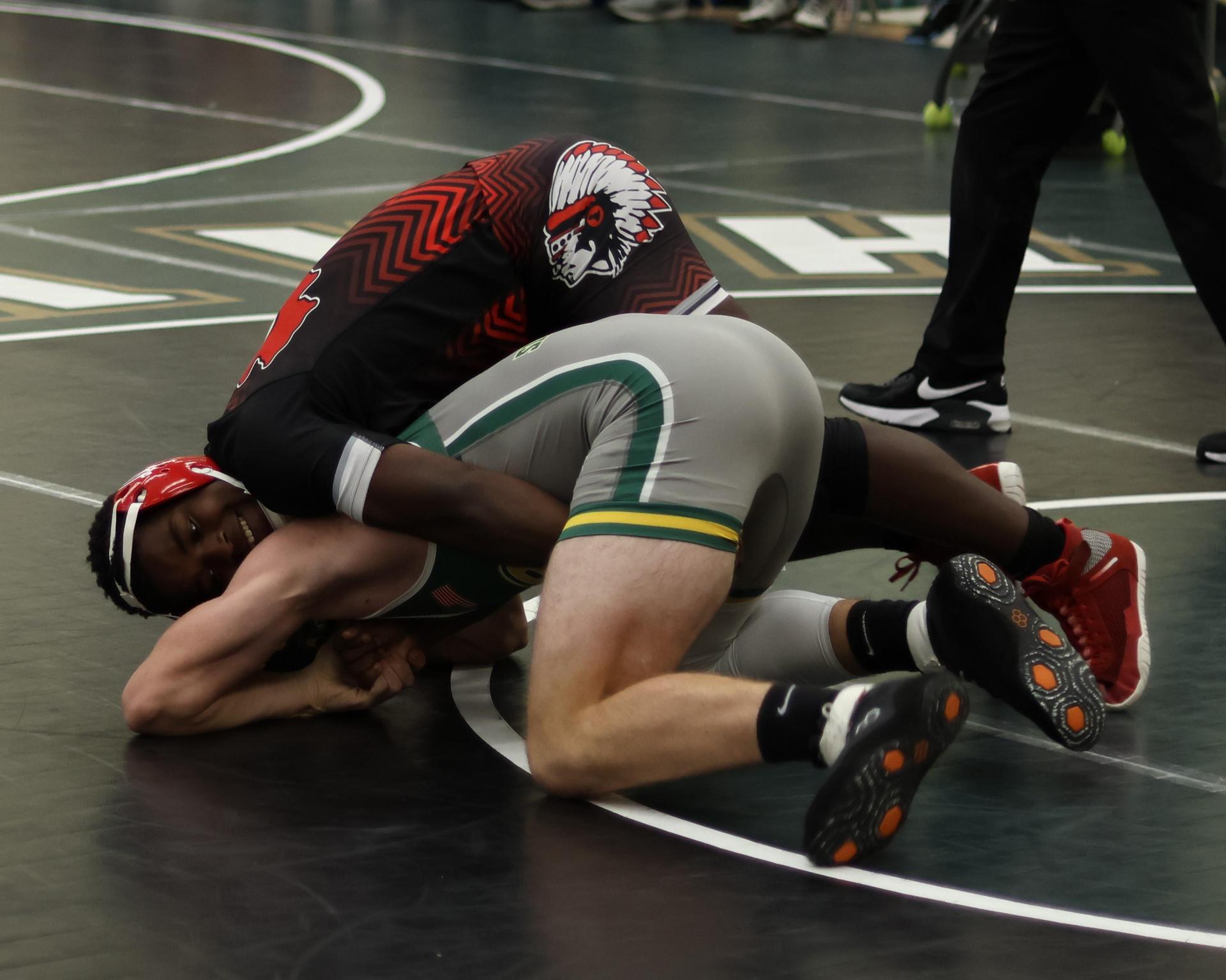 boys wrestling at liberty duals