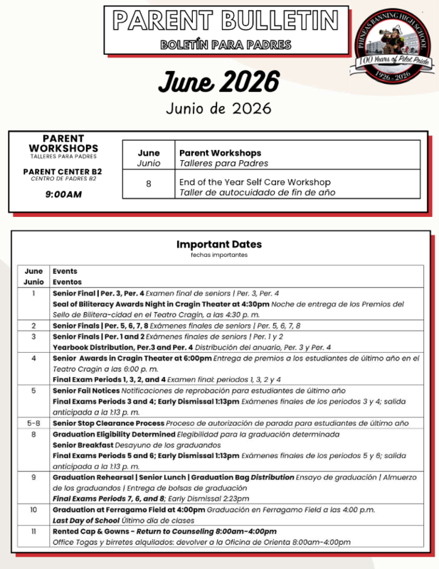 June 2026 Parent Bulletin