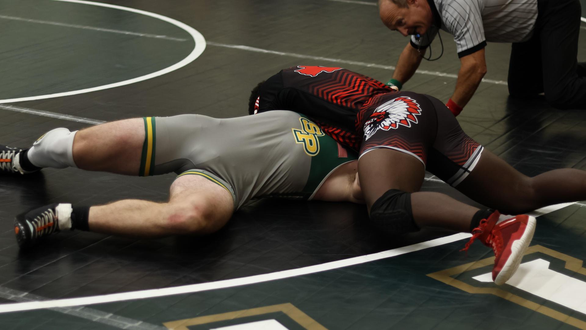 boys wrestling at liberty duals