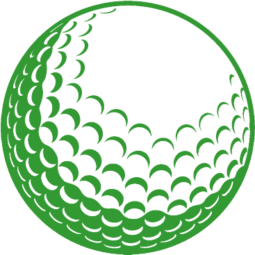 green golf ball clipart
