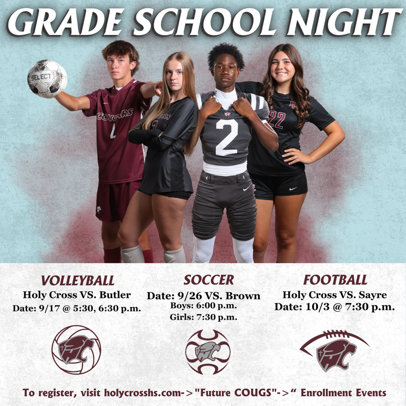 Join Us for Fall Sports Grade School Nights!