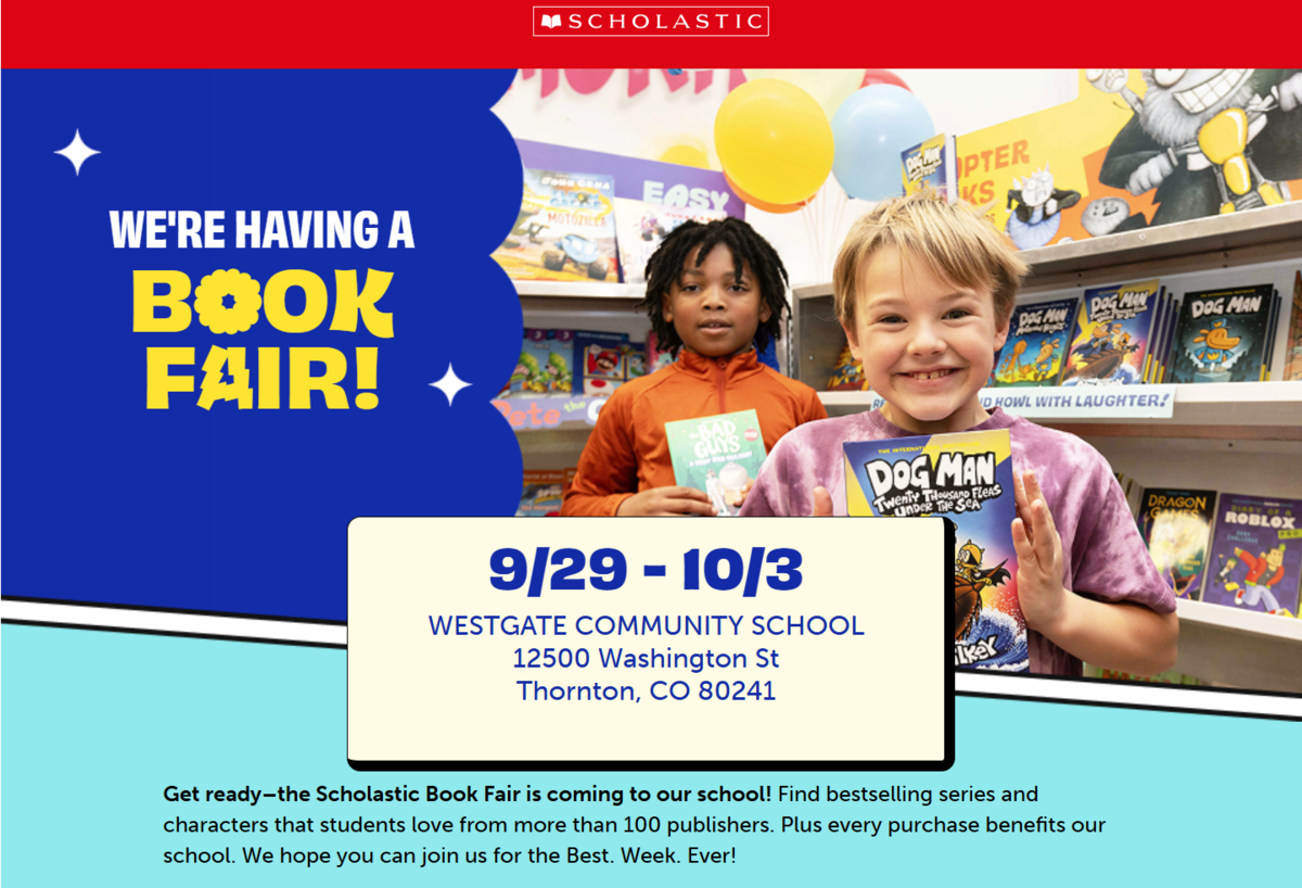 We're having a book fair!