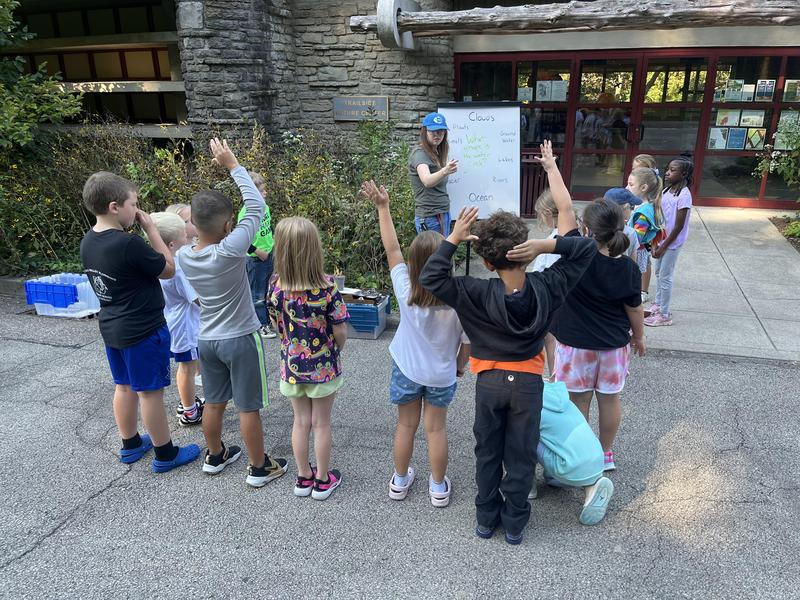 Students at Burnet Woods