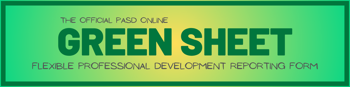 Green banner with "Green Sheet" text