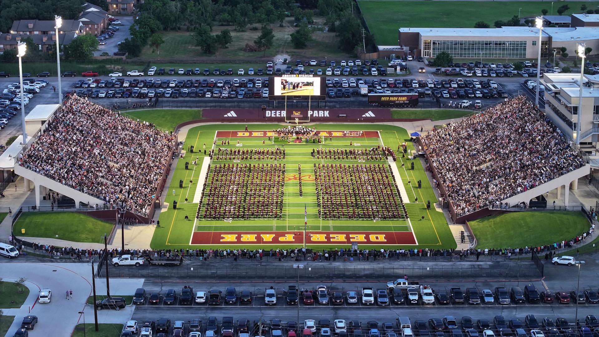 DPHS Graduation 2025 aerial view
